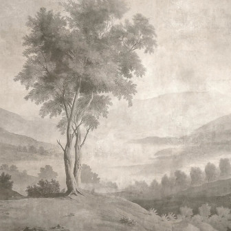 Fototapet personalizat cu un peisaj idilic cu un copac