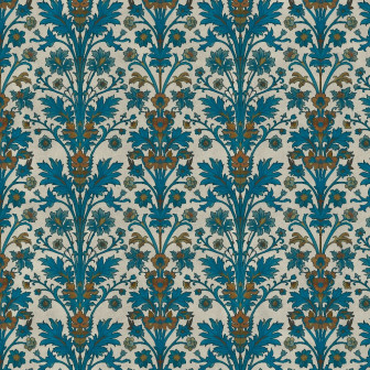 Tapet floral elegant în dormitor, creând un ambient rafinat