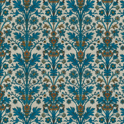 Tapet floral elegant în dormitor, creând un ambient rafinat