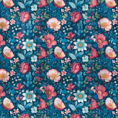 Tapet floral personalizat cu design vibrant