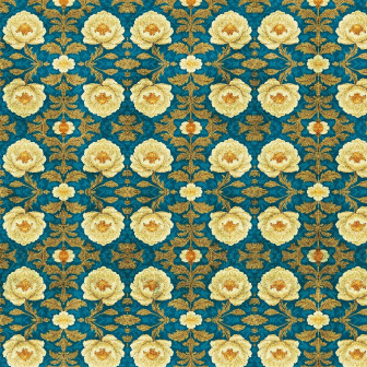 Tapet floral cu design personalizat pentru un interior elegant