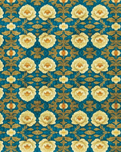 Tapet floral cu design personalizat pentru un interior elegant