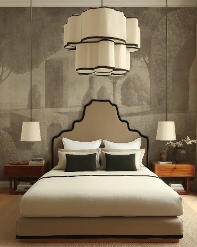 Fototapet personalizat cu un design elegant, ideal pentru dormitor sau living