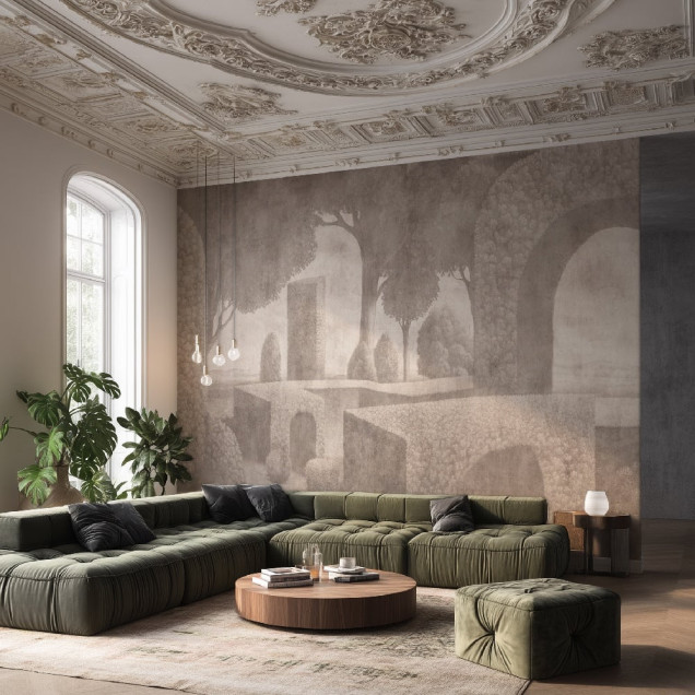 Fototapet personalizat cu un design elegant, ideal pentru dormitor sau living
