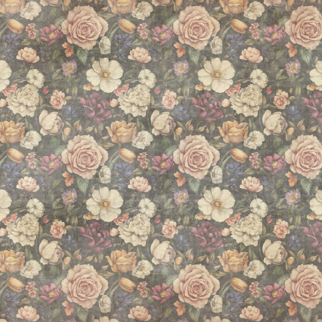 Fototapet floral vintage cu design personalizat