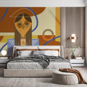 Fototapet abstract cu design geometric