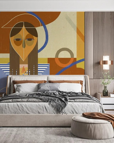 Fototapet abstract cu design geometric