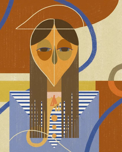Fototapet abstract cu design geometric
