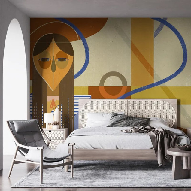 Fototapet abstract cu design geometric