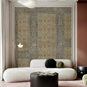 Fototapet personalizat cu model floral și texturi elegante