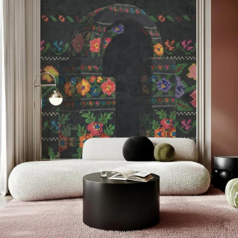 Tapet floral personalizat cu design unic