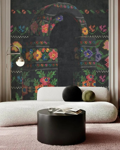 Tapet floral personalizat cu design unic