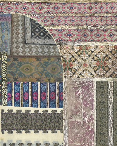 Tapet personalizat cu design eclectic într-un living modern