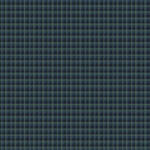 Tapet cu imprimeu caro bleumarin si verde in living
