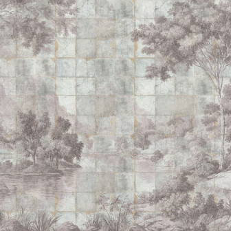 Fototapet personalizat cu peisaj de vale liniștită