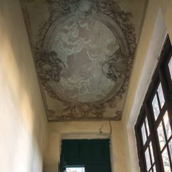 Fototapet Porcelain Sky, Rose - personalizat Fototapet personalizat cu design elegant