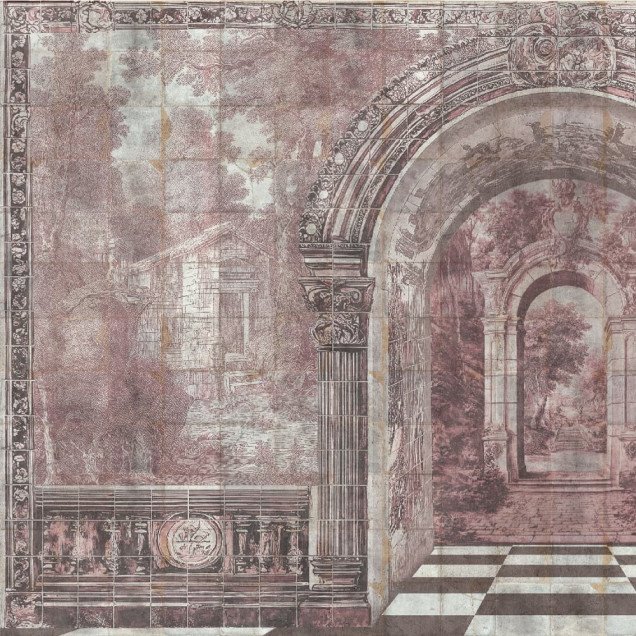 Fototapet personalizat cu design Imperial Passage Rose