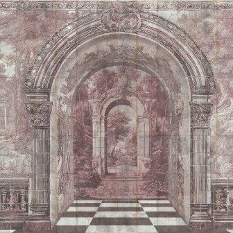 Fototapet personalizat cu design Imperial Passage Rose