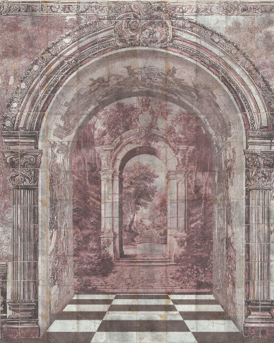 Fototapet personalizat cu design Imperial Passage Rose