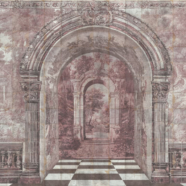 Fototapet personalizat cu design Imperial Passage Rose