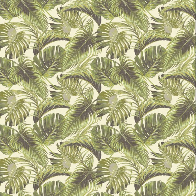 Tapet cu frunze tropicale, design exotic, culori vibrante, perfect pentru dormitoare, livinguri sau holuri