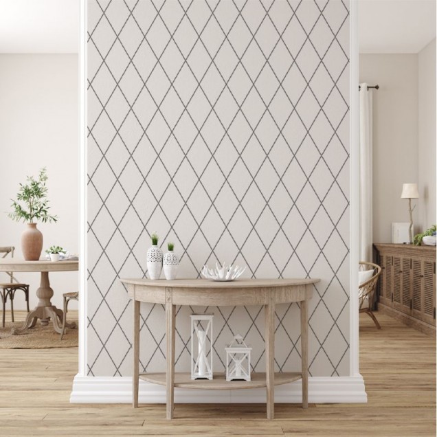 Tapet cu model geometric subtil, Soft Diamond