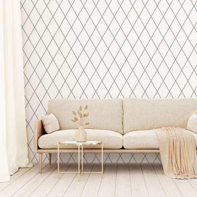 Tapet cu model geometric subtil, Soft Diamond