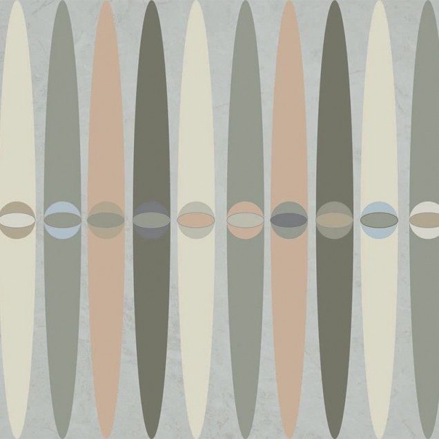 Tapet modern cu design geometric, tapet retro