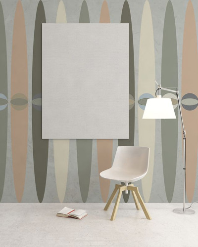 Tapet modern cu design geometric, tapet retro