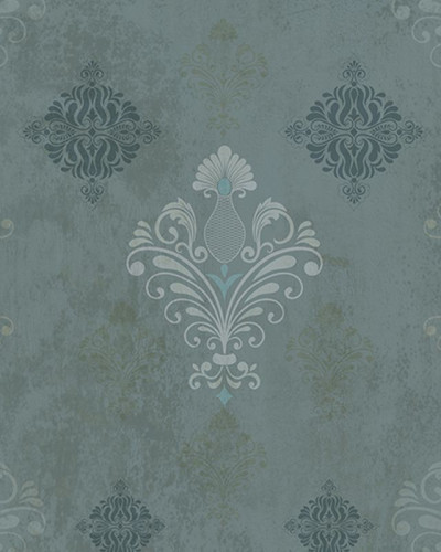 Tapet modern cu design elegant și sofisticat, nuanțe de verde și gri