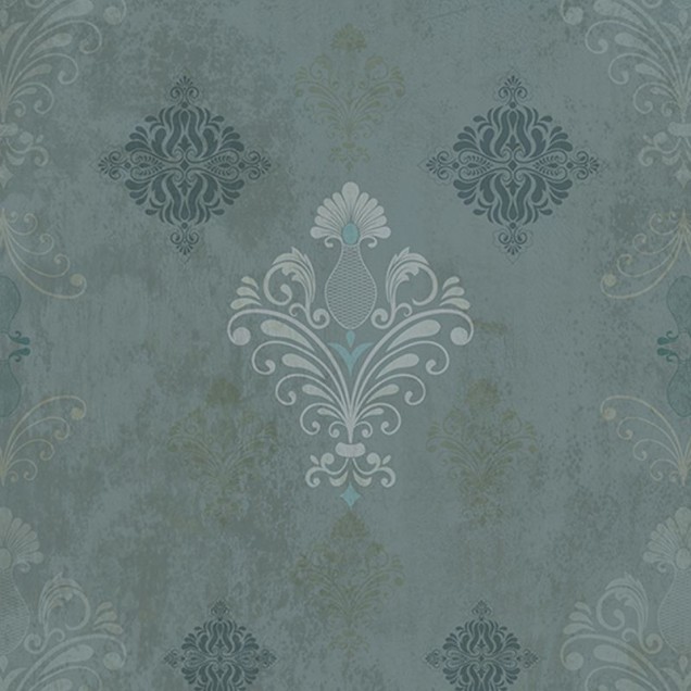 Tapet modern cu design elegant și sofisticat, nuanțe de verde și gri