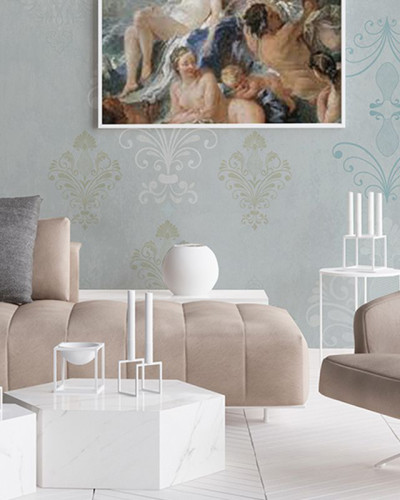 Tapet Mint pastel, design elegant, culoare delicată