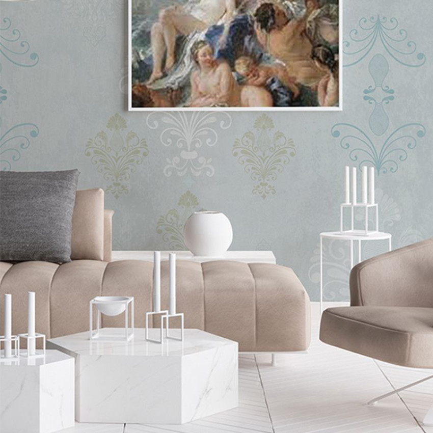 Tapet Mint pastel, design elegant, culoare delicată