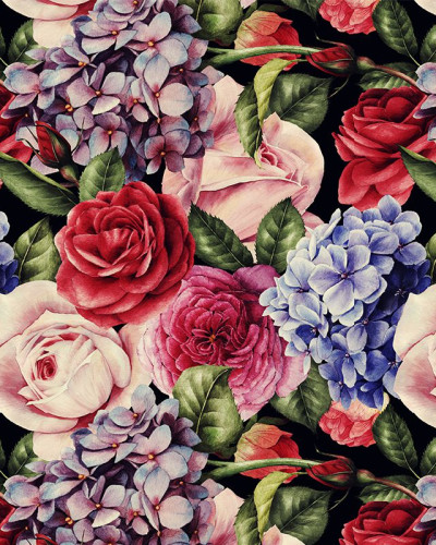 Tapet cu flori colorate, design vibrant și realist, perfect pentru decorarea casei.