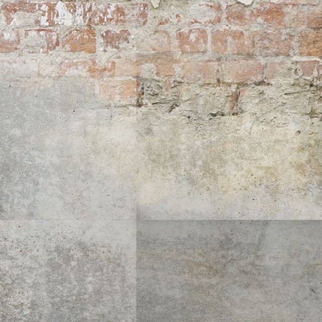 Tapet cu imagine de șemineu pe fundal de cărămidă neuniformă, pentru un decor rustic sau industrial.