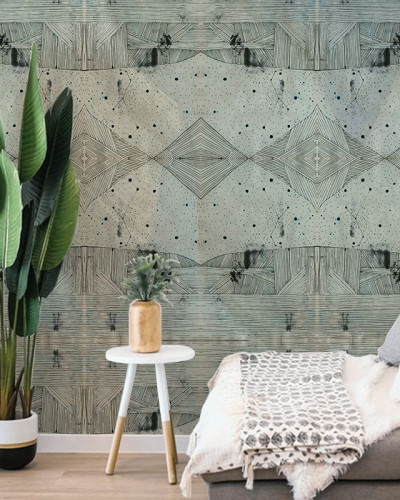 Tapet cu design abstract elegant, cu linii fine și forme geometrice, perfect pentru un look modern și sofisticat