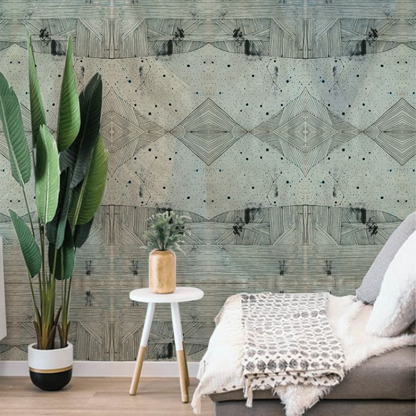 Tapet cu design abstract elegant, cu linii fine și forme geometrice, perfect pentru un look modern și sofisticat