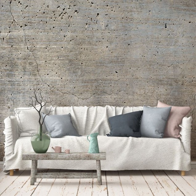 Tapet cu aspect de beton gri, Real Concrete, VLAdiLA