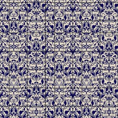 Tapet  Porcelain Blue, personalizat, VLAdiLA