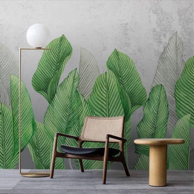 Tapet cu frunze verzi mari, Foliage Dance