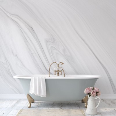 Tapet cu marmură albă, elegant și modern, perfect pentru a crea o atmosferă sofisticată în orice cameră.