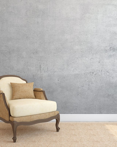 Tapet cu design de ciment, cu o textura grosieră, pentru un aspect industrial chic.