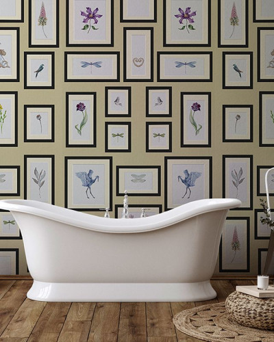 Tapet Framed Nature, design cu imagini din natură încadrate