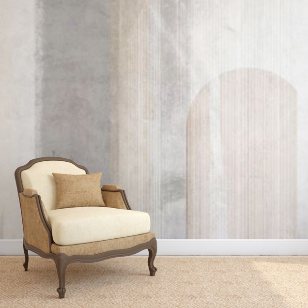 Tapet abstract modern Abstract Vibes, cu culori neutre și tonuri delicate, perfect pentru a crea o atmosferă relaxantă și elegantă în dormitoare, livinguri sau holuri.