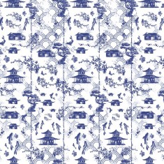 Tapet  Blue Imari, personalizat, VLAdiLA