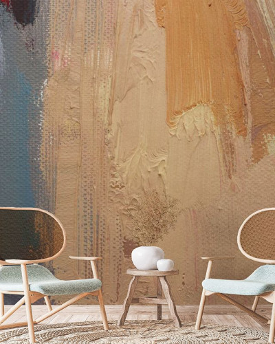 Tapet cu design abstract modern, culori neutre, textura speciala, stil contemporan, aspect minimalist.