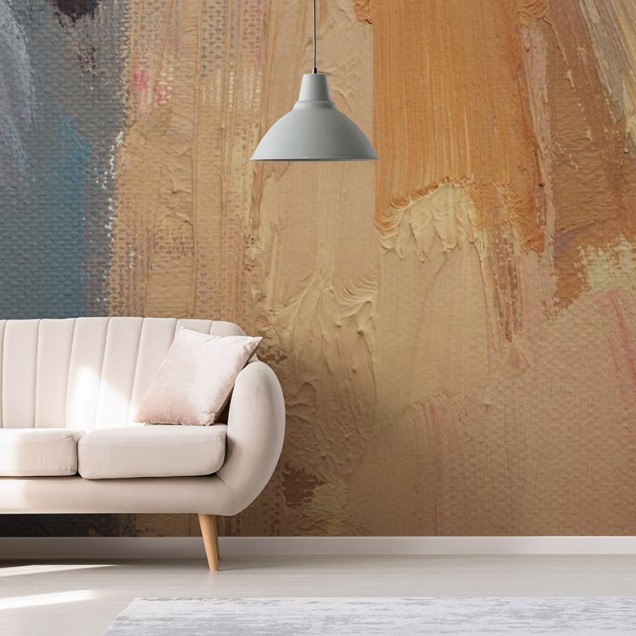 Tapet cu design abstract modern, culori neutre, textura speciala, stil contemporan, aspect minimalist.