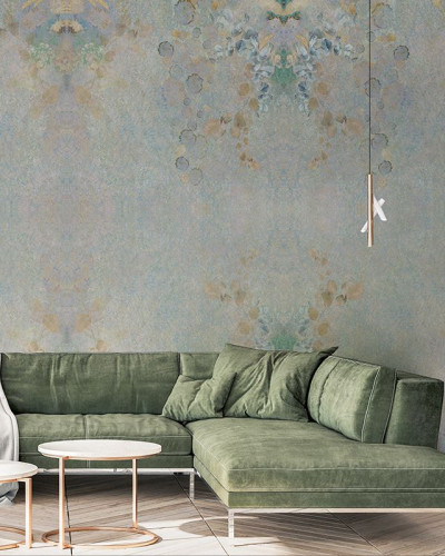 Tapet floral elegant in tonuri pastelate