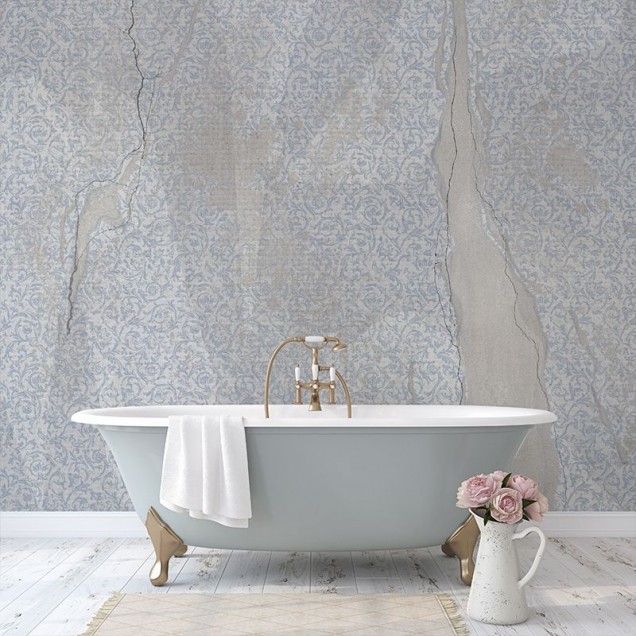 Tapet Nomadic wall blue, un tapet modern și elegant cu design inspirat din stilul vintage