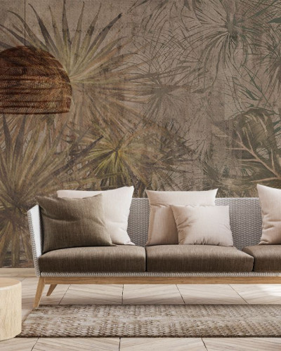 Halcyon VLAdiLA, tapet cu design tropical, palmieri, frunze